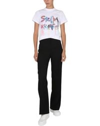 Stella McCartney - Logo Print T-shirt - Lyst
