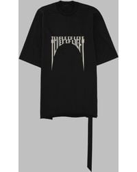 Rick Owens - Jumbo T-Shirt Cotton T-Shirts And Polos - Lyst