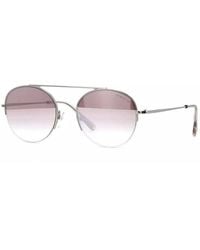 Tom Ford - Browline Full Rim, With A Shiny Palladium Frame And Gradient Mirror Lens - Lyst