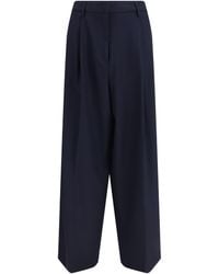 Fabiana Filippi - Fluid Techno-Tailoring Pants Polyester; Viscose; Elastane - Lyst