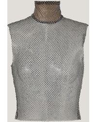 Genny - Mesh Sleeveless Top - Lyst