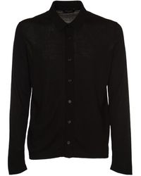 Roberto Collina - Rib Trim Plain Knit Shirt - Lyst
