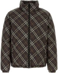 Burberry - Printed Polyester Reversible Snowdon Down Jacket - Lyst