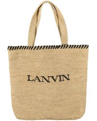 Lanvin - Logo Shopping Bag - Lyst