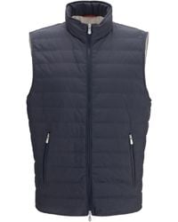 Brunello Cucinelli - Sleeveless Padded Gilet Polyester Blazers E Vests - Lyst