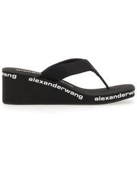 Alexander Wang - Sandal With Logo Print - Lyst