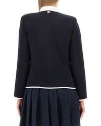Thom Browne - Single-Breasted Jacket Virgin Wool - Lyst