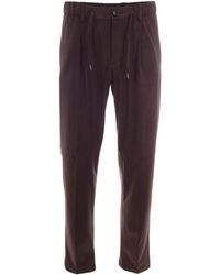 Herno - Dark Pinces Drawstring Formal Pants - Lyst