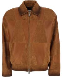Versace - 'Danimer' Leather Jacket For - Lyst