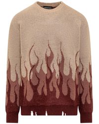 Vision Of Super - Flames Sweater - Lyst