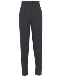 Prada - Wool Pants - Lyst
