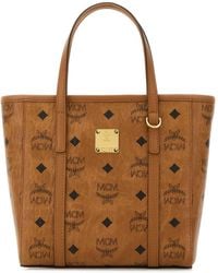 MCM - Printed Canvas Mini Tony Handbag - Lyst