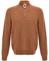 JW Anderson - Half Zip Maxi Puller Sweater Sweater, Cardigans - Lyst
