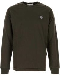 Stone Island - Stone Island Logo-Patch Cotton Sweatshirt - Lyst