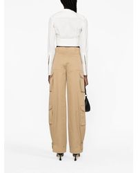 Valentino - High-Waisted Cargo Trousers - Lyst
