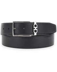 Ferragamo - Reversible Belt With Gancini Buckle Belt - Lyst