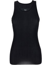 Phoebe Philo - Ribbed Knit Sleeveless Top With Round Neck - Lyst