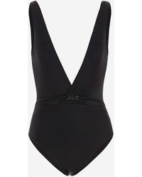 Karl Lagerfeld - One Piece Swimsuit With Logo - Lyst