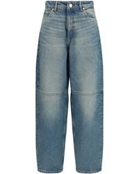 Ganni - Stary Rigid Denim Jeans Cotton - Lyst