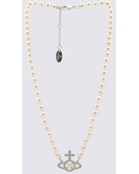 Vivienne Westwood - And Platinum Brass Necklace - Lyst
