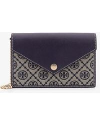 Tory Burch - Borsa T-Monogram Envelope Chain Wallet - Lyst
