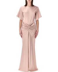 ANDAMANE - Iris Satin Maxi Dress Polyester - Lyst