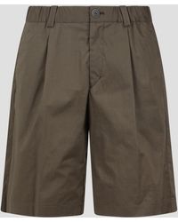 Herno - Light Cotton Stretch And Ultralight Crease Shorts - Lyst