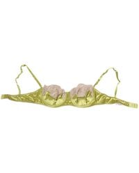 Dolce & Gabbana - Dolce & Gabbana Silk Satin Lace Padded Balconnet Bra - Lyst