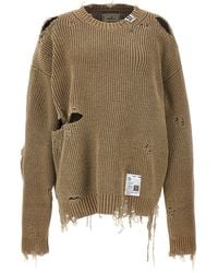 Maison Mihara Yasuhiro - Destroyed Sweater - Lyst