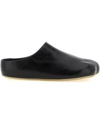 MM6 by Maison Margiela - Factory Sabots Calfskin Leather (Bos Taurus) Flat Shoes - Lyst