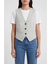 Brunello Cucinelli - Light Linen Blend Vest - Lyst