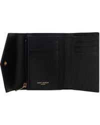 Saint Laurent - Cassandre Matelassé Leather Wallet Calf & Purses - Lyst