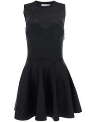 Givenchy - Crew Neck Dress With Flared Skirt - Lyst