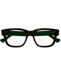Gucci - Rectangular Frame Glasses - Lyst