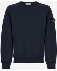Stone Island - Sweatshirt Stretch Cotton Knitwear - Lyst