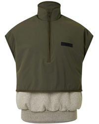 Fear Of God - Essentials Nylon Fleece Mockneck Vest - Lyst
