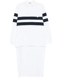 DARKPARK - Jill Stripe-Detail Asymmetric Polo Top - Lyst