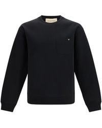 Valentino - Sweatshirt With Pocket And Vlogo Cotton; Polyester Sweatshirts - Lyst