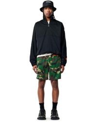 Heron Preston - Camouflage Logo Patch Swim Shorts Clothing Beachwear - Lyst