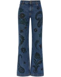 Etro - Paisley Print Jeans - Lyst