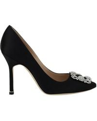 Manolo Blahnik - Hangisi 70 Satin Pump - Lyst