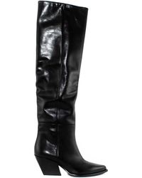 Elena Iachi - Leather Knee Boots - Lyst