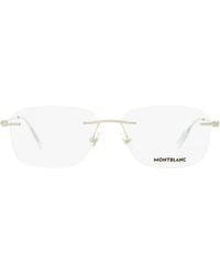 Montblanc - Rimless Eyeglasses Mb0075O 003-Transparent 56Mm 0075 - Lyst