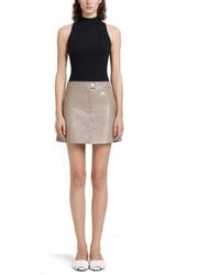 Courreges - Miniskirt Reedition Cotton Polyurethane Elastane Skirt - Lyst