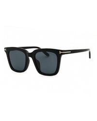 Tom Ford - Sunglasses Square Full Rim, Shiny Frame And Smoke Lens Ft0970-K01A - Lyst