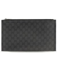Gucci - Essence Classic Large Pouch Fabric Clutches - Lyst