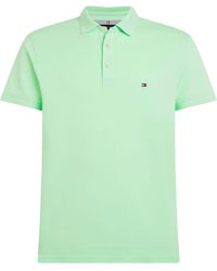 Tommy Hilfiger - Mint Short-Sleeved Polo Shirt With Logo - Lyst