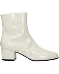 Celine - Leather Ankle Boots - Lyst