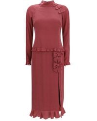 Alessandra Rich - Silk Casual Dress - Lyst