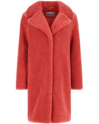 Stand Studio - Light Teddy Camille Cocoon Coat Sta - Lyst